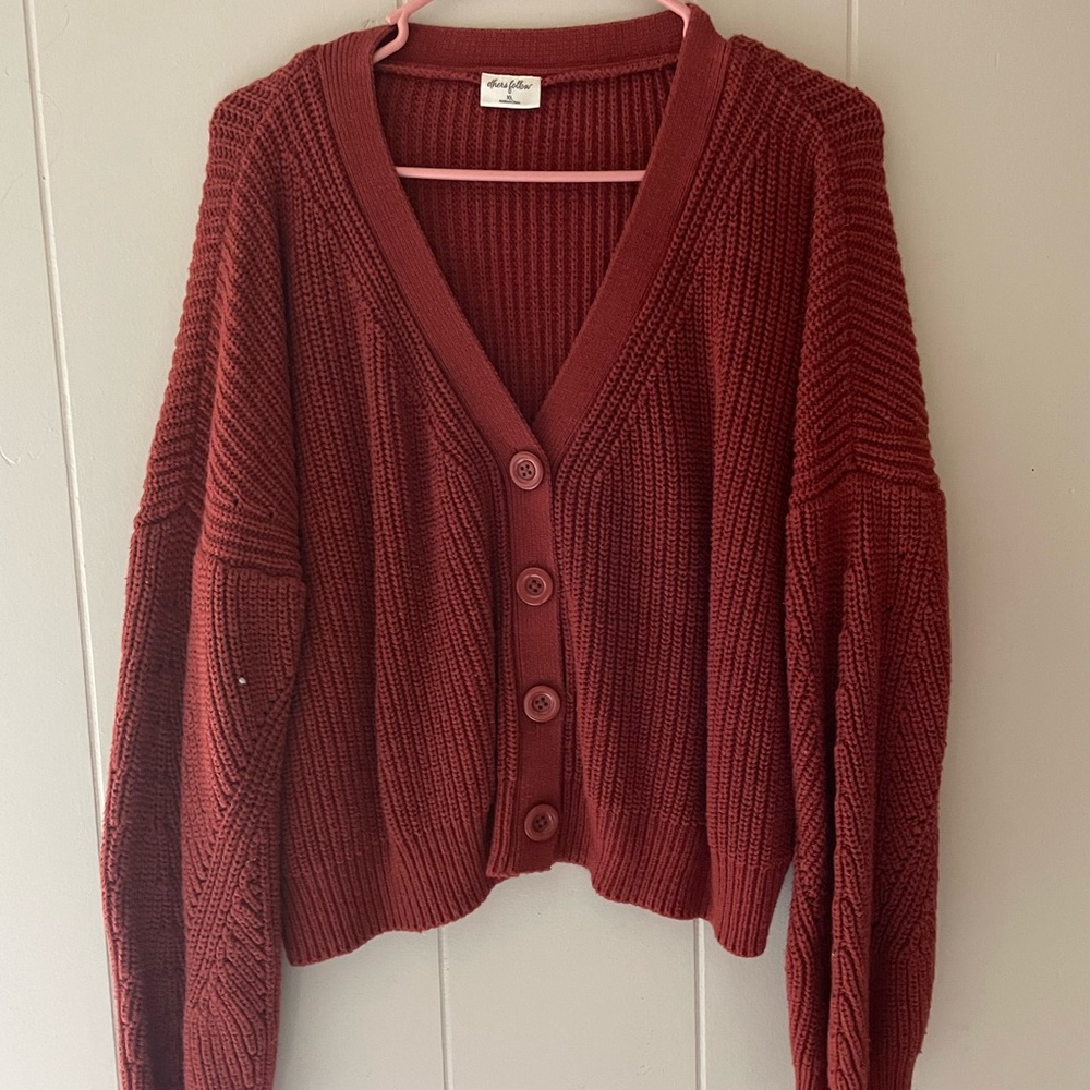 Cozy Knit Button-Up Sweater